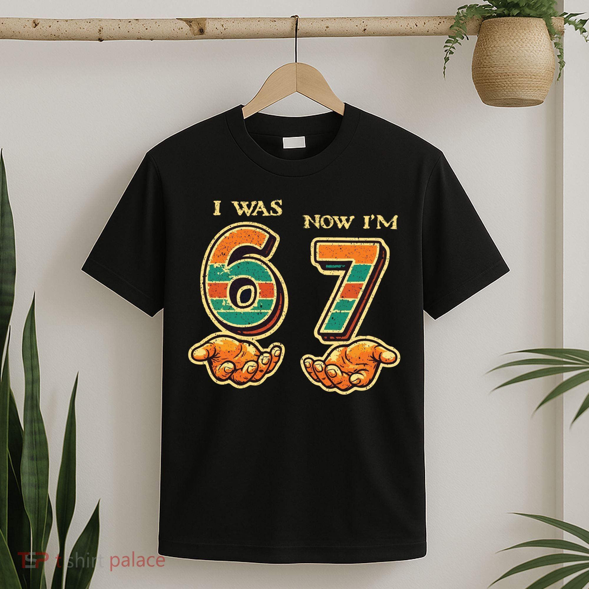 I Was 6 Now I’m 7th Birthday 67 Meme 6-7 T-Shirt
