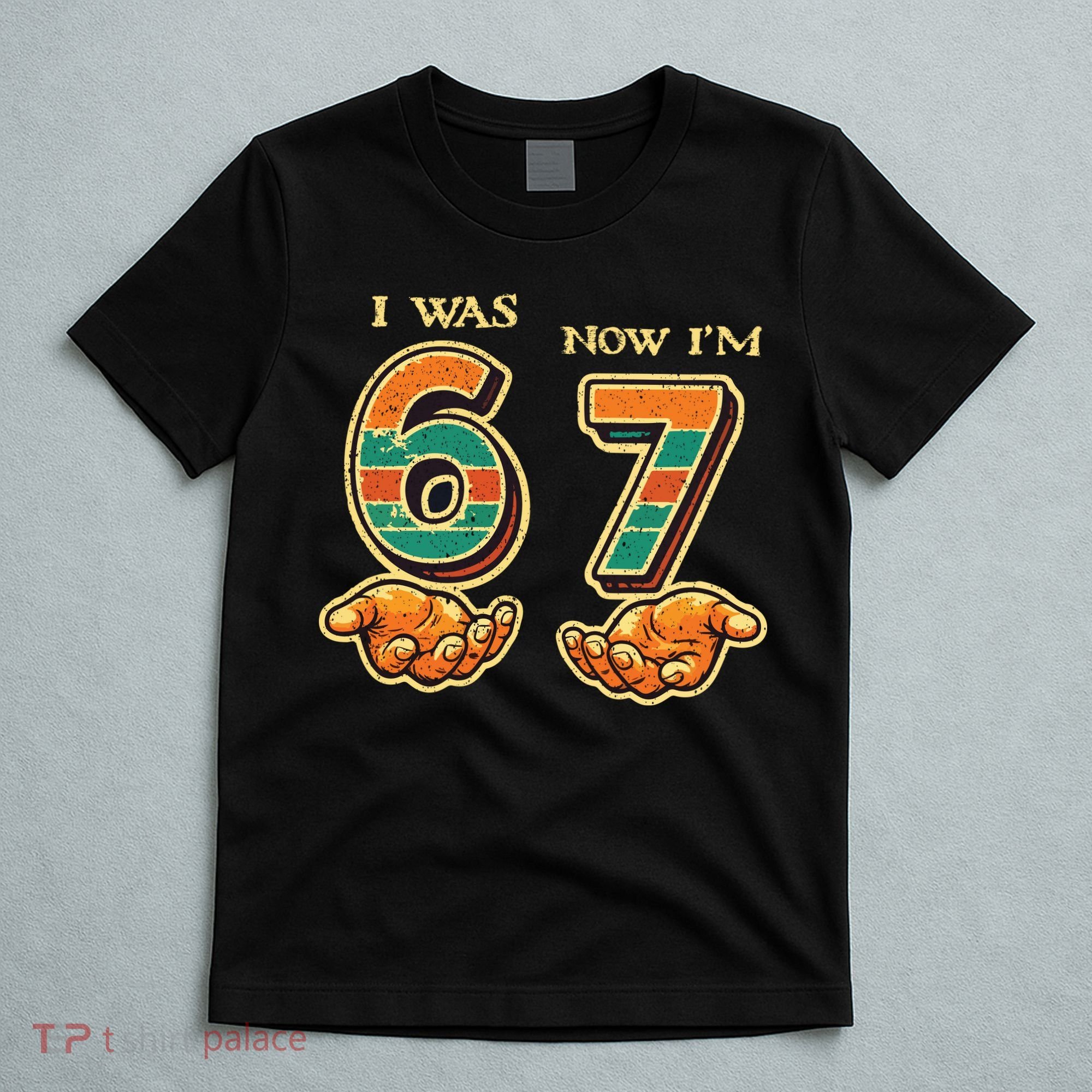I Was 6 Now I’m 7th Birthday 67 Meme 6-7 T-Shirt