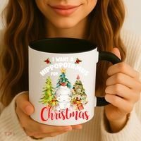 I Want A Hippopotamus For Christmas Xmas Tree Hippo Lover Gift Coffee Mug thumb 3