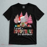 I Want A Hippopotamus For Christmas Xmas Hippo for   T-Shirt thumb 5