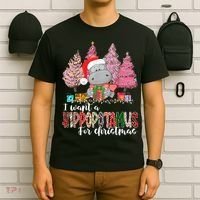 I Want A Hippopotamus For Christmas Xmas Hippo for   T-Shirt thumb 6
