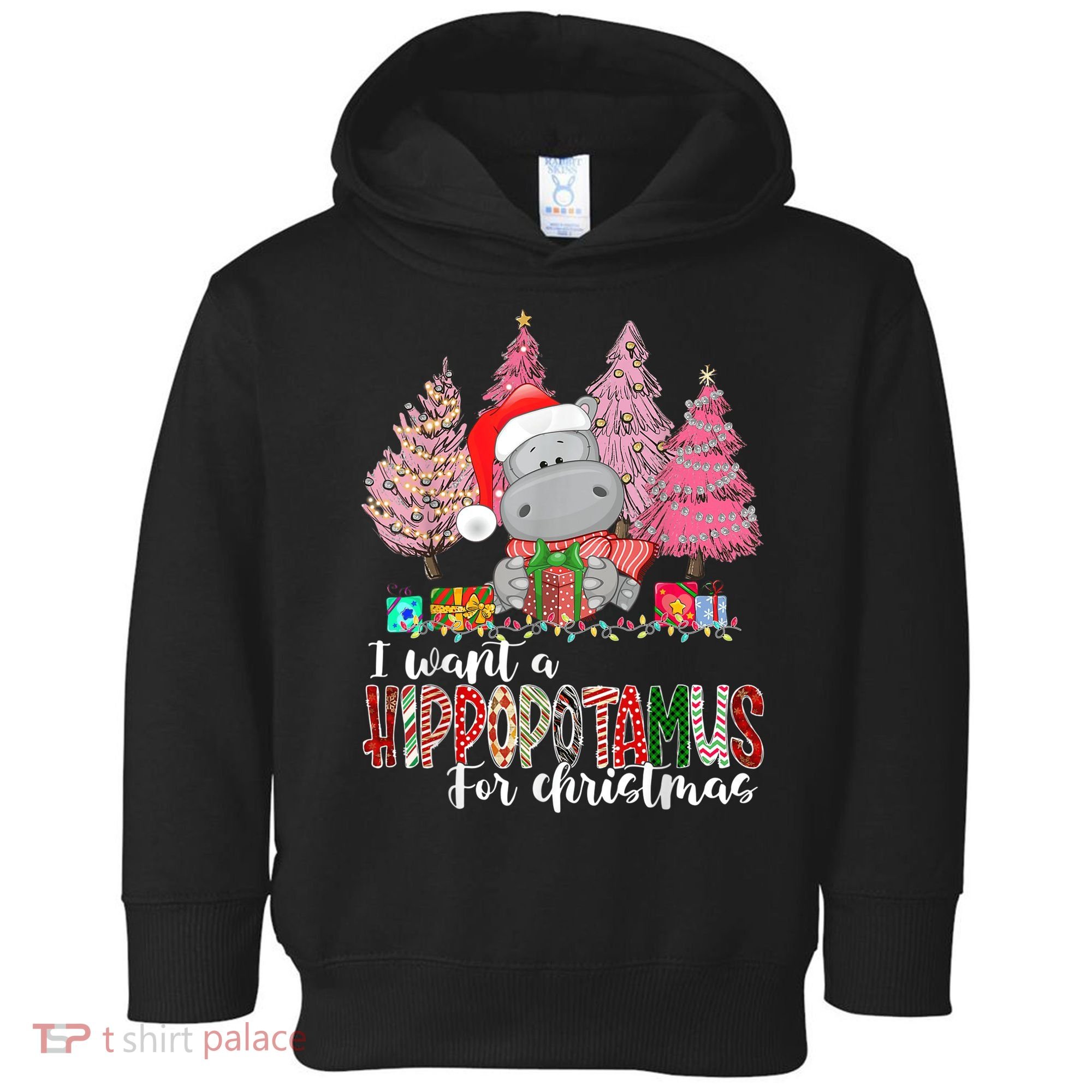 I Want A Hippopotamus For Christmas Xmas Hippo for   Toddler Hoodie