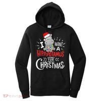 I Want A Hippopotamus For Christmas, Xmas Hippo TShirt Women's Hoodie thumb 0