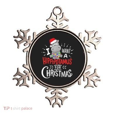 I Want A Hippopotamus For Christmas, Xmas Hippo TShirt Ornament