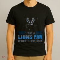 I Was A Lions Fan Before It Was Cool Fan Lions Blue Eyes Us T-Shirt thumb 3
