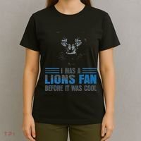 I Was A Lions Fan Before It Was Cool Fan Lions Blue Eyes Us T-Shirt thumb 4