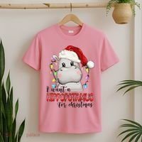 I Want A Hippopotamus For Christmas Xmas T-Shirt thumb 2