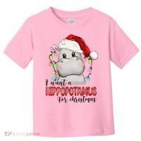I Want A Hippopotamus For Christmas Xmas Toddler T-Shirt thumb 0