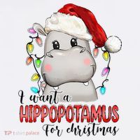 I Want A Hippopotamus For Christmas Xmas Women's Hoodie thumb 2