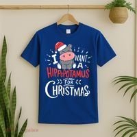 I Want A Hippopotamus For Christmas Xmas Hippo Gift T-Shirt thumb 2