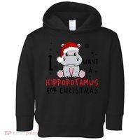 I Want A Hippopotamus For Christmas Toddler Hoodie thumb 0