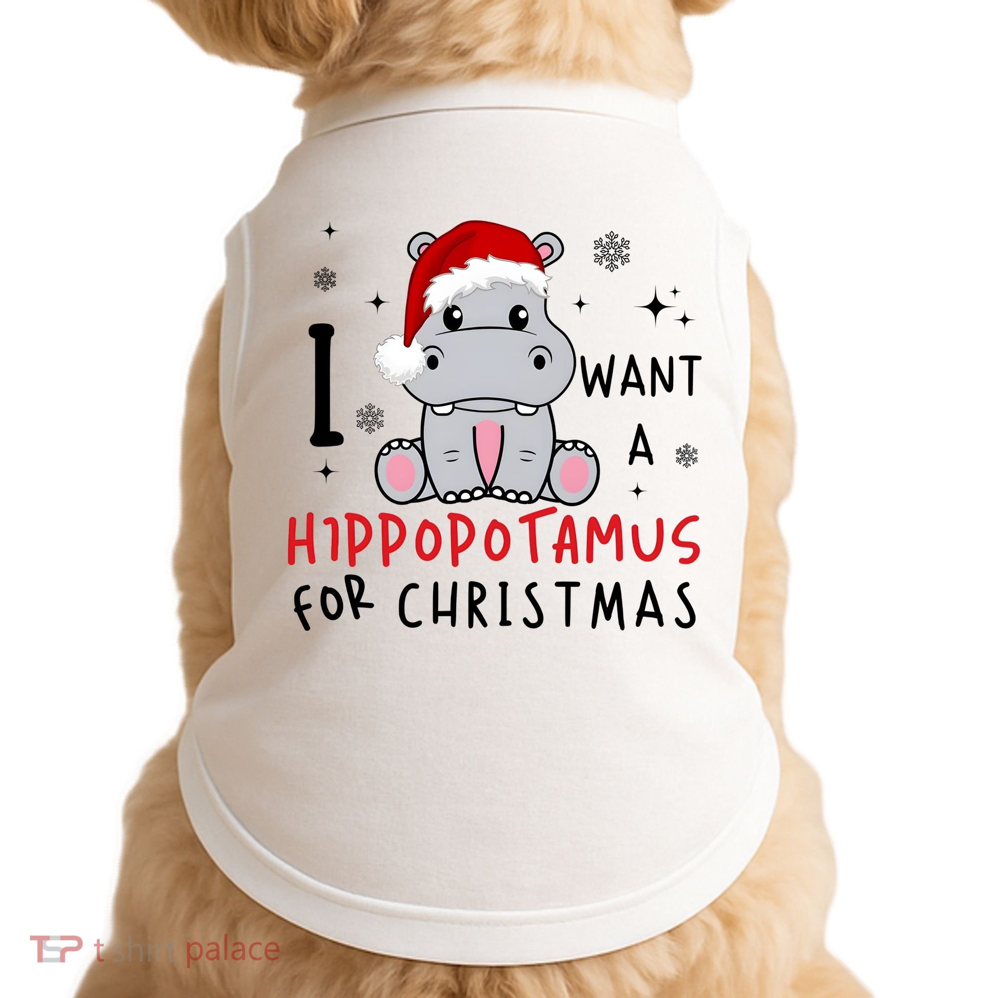 I Want A Hippopotamus For Christmas Doggie Tank