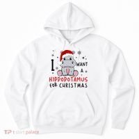 I Want A Hippopotamus For Christmas Hoodie thumb 0
