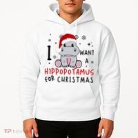 I Want A Hippopotamus For Christmas Hoodie thumb 2