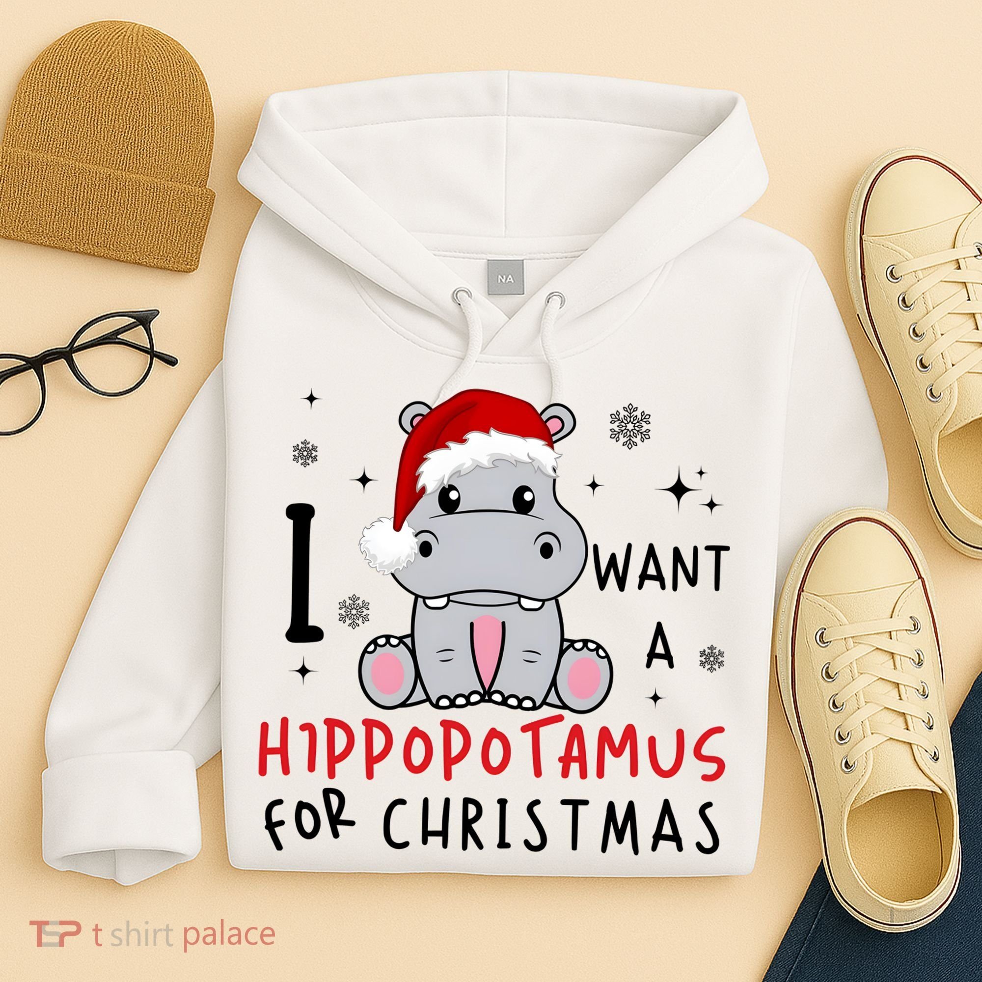 I Want A Hippopotamus For Christmas Hoodie