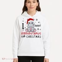 I Want A Hippopotamus For Christmas Hoodie thumb 5