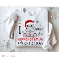 I Want A Hippopotamus For Christmas Sweatshirt thumb 2