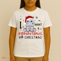 I Want A Hippopotamus For Christmas T-Shirt thumb 4