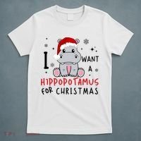 I Want A Hippopotamus For Christmas T-Shirt thumb 5