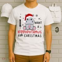 I Want A Hippopotamus For Christmas T-Shirt thumb 6
