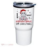 I Want A Hippopotamus For Christmas Tumbler thumb 0