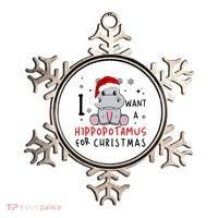 I Want A Hippopotamus For Christmas Ornament thumb 0