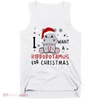 I Want A Hippopotamus For Christmas Tank Top thumb 0
