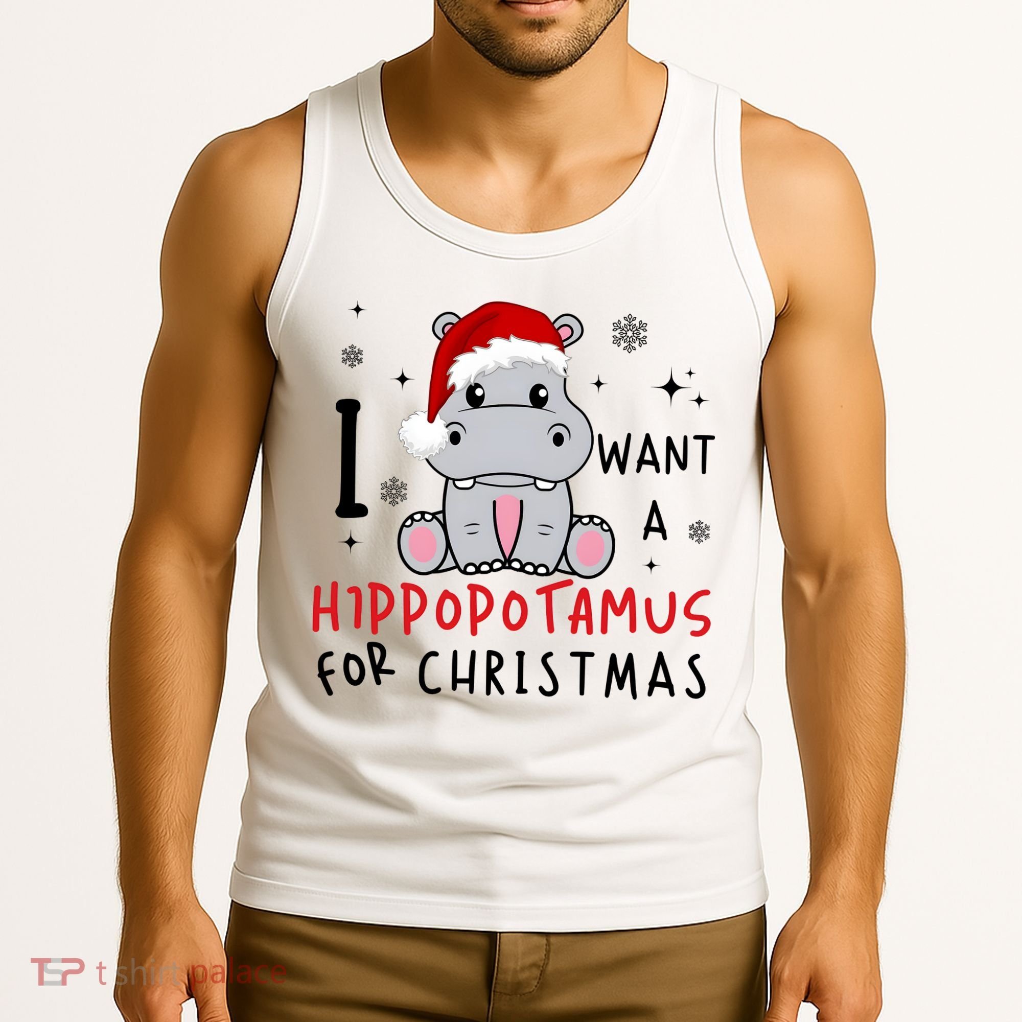 I Want A Hippopotamus For Christmas Tank Top