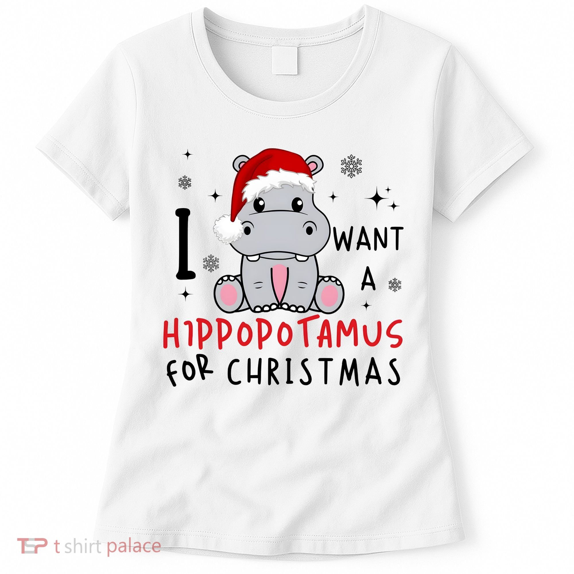 I Want A Hippopotamus For Christmas Women's T-Shirt