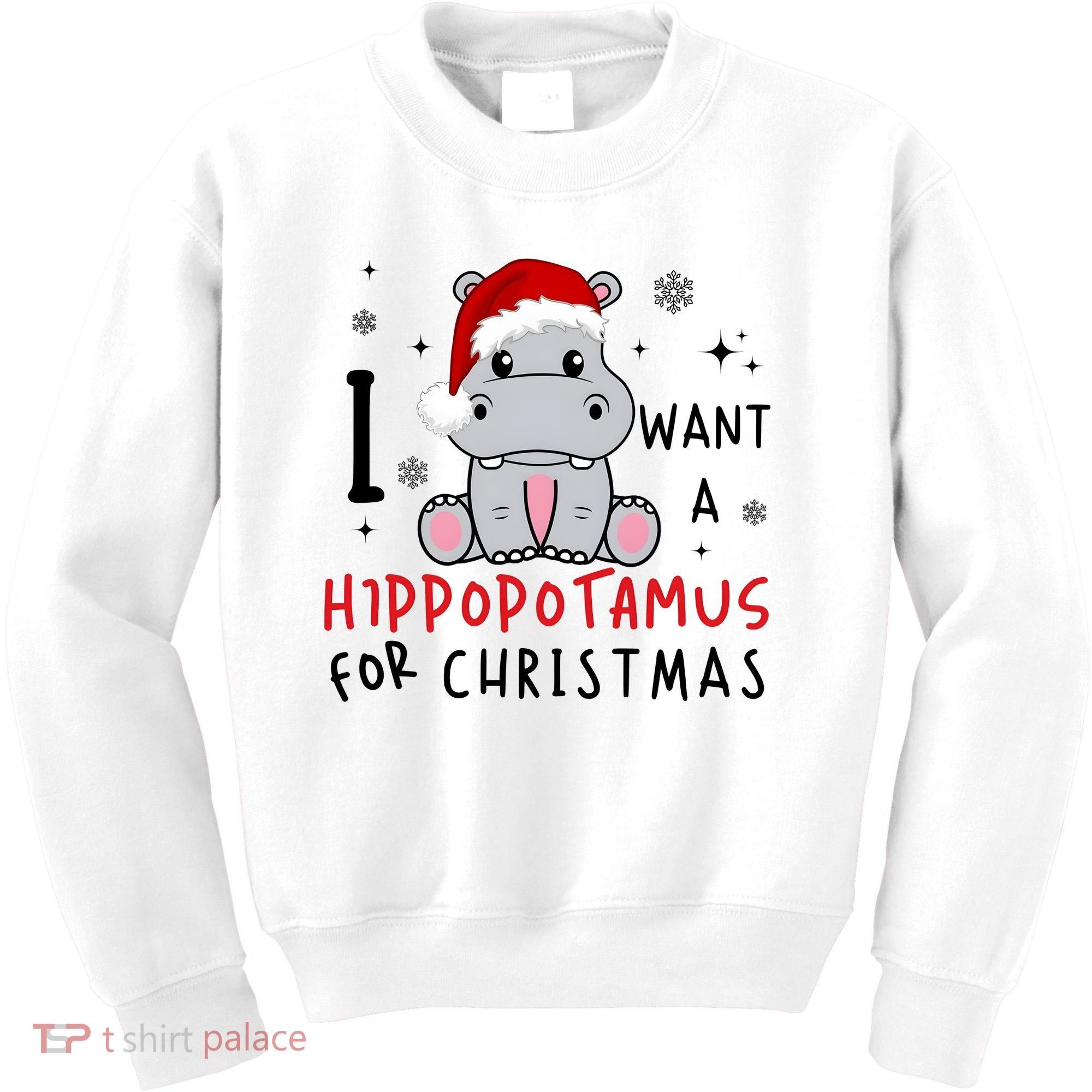I Want A Hippopotamus For Christmas Kids Sweatshirt