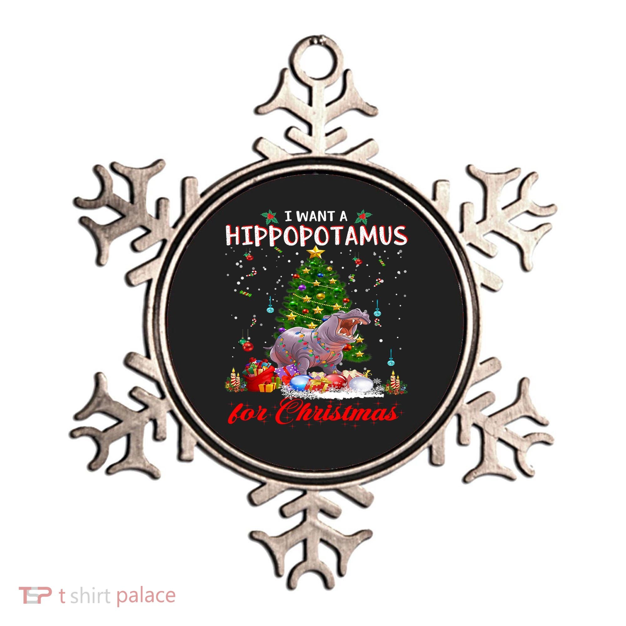 I Want A Hippopotamus For Christmas Xmas Hippo For Gift Ornament