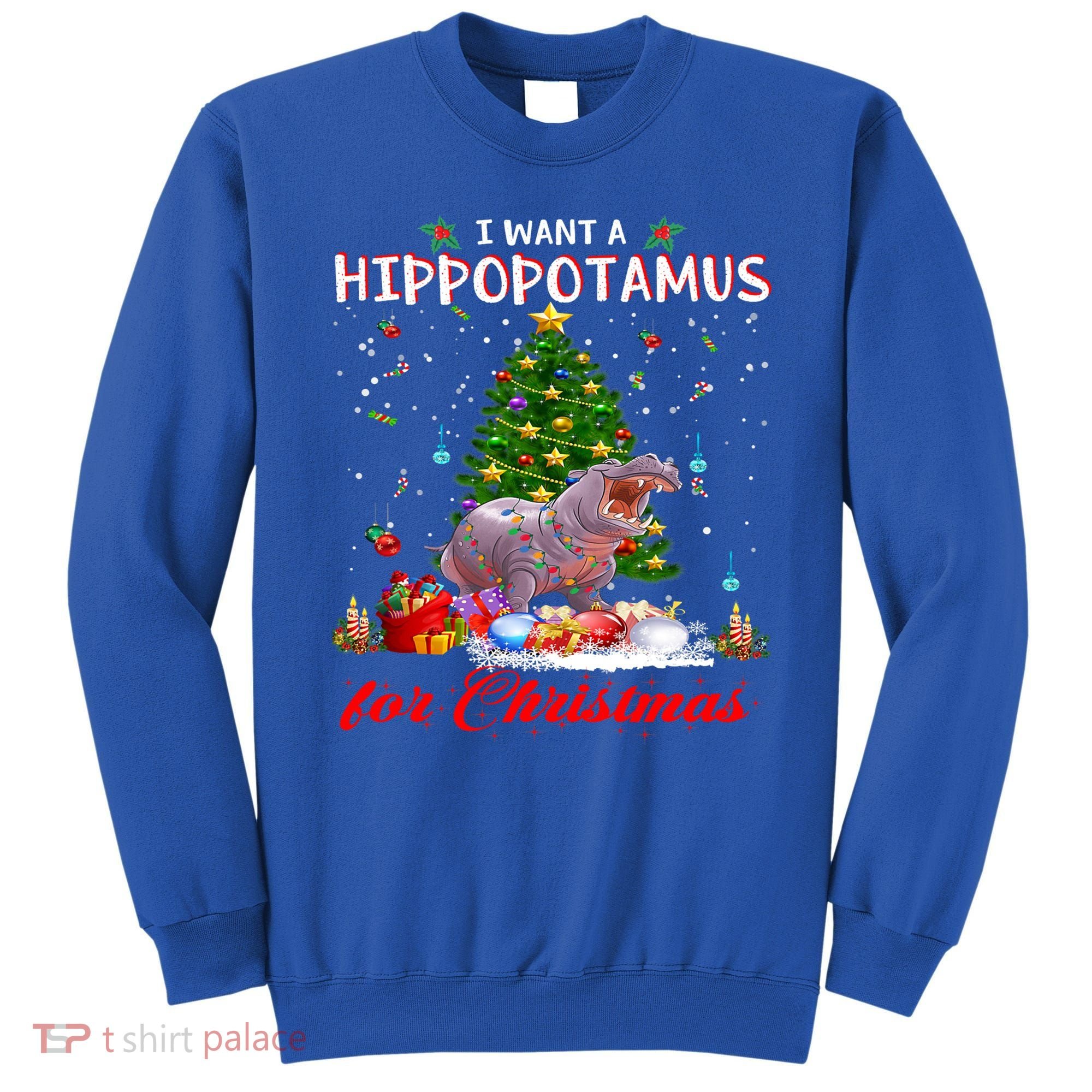 I Want A Hippopotamus For Christmas Xmas Hippo For Gift Sweatshirt