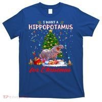 I Want A Hippopotamus For Christmas Xmas Hippo For Gift T-Shirt thumb 0