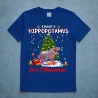 I Want A Hippopotamus For Christmas Xmas Hippo For Gift T-Shirt thumb 5