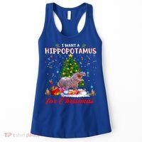 I Want A Hippopotamus For Christmas Xmas Hippo For Gift Women's Tank Top thumb 0