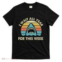 I Wait All Year For This Week Shark Lover Ocean Wildlife T-Shirt thumb 0