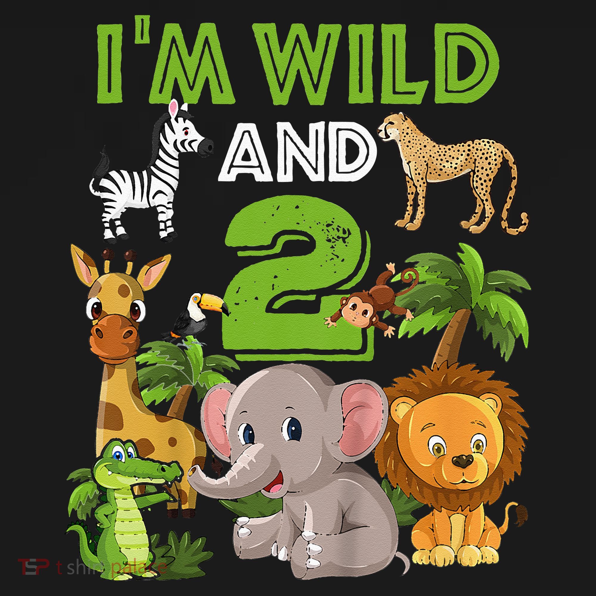 Im Wild And 2 Zoo Theme Birthday Safari Jungle Women's Hoodie