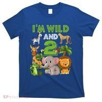 Im Wild And 2 Zoo Theme Birthday Safari Jungle T-Shirt thumb 0