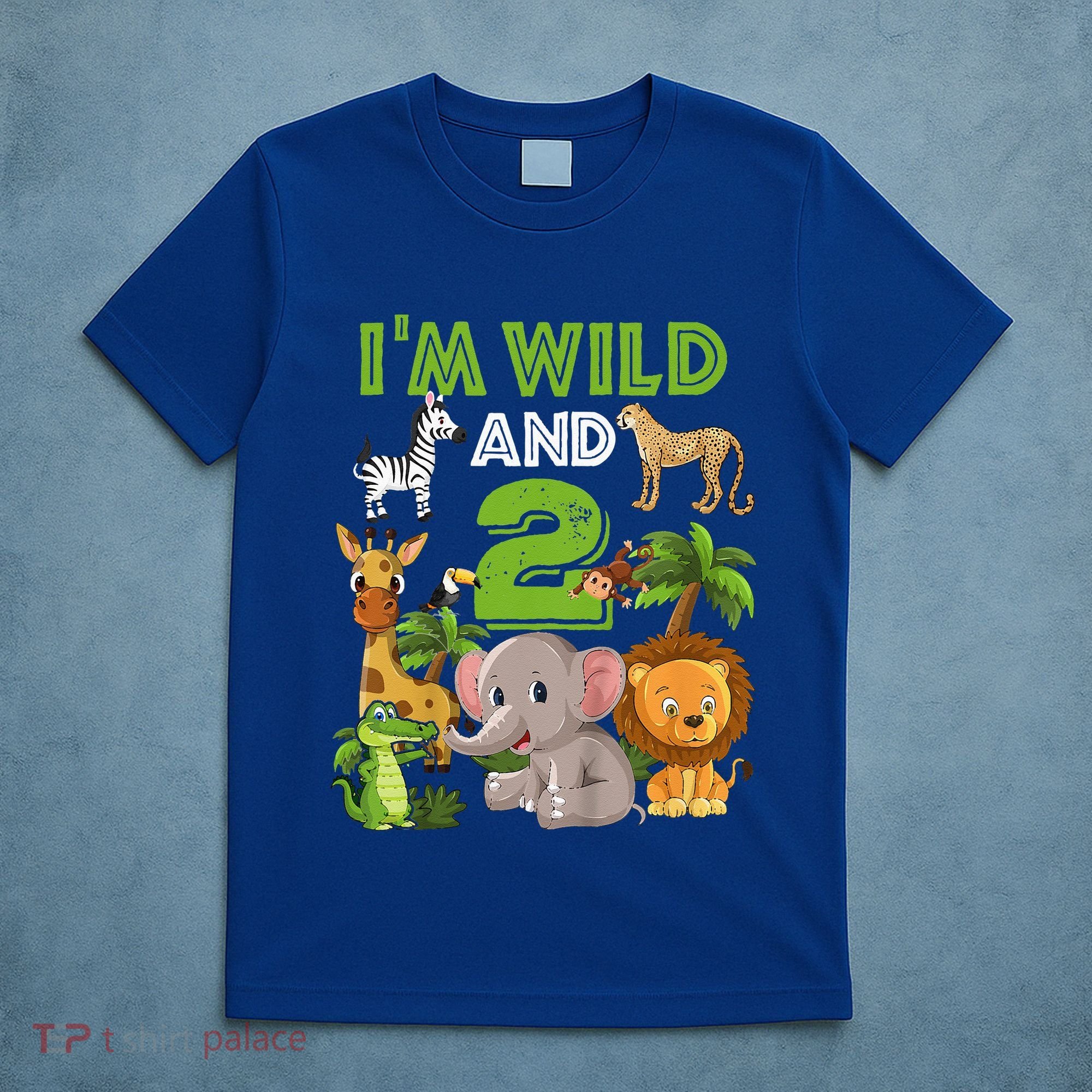 Im Wild And 2 Zoo Theme Birthday Safari Jungle T-Shirt