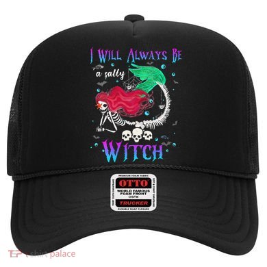 I Will Always Be A Salty Witch Halloween Mermaid Skeleton Hat
