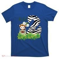 Im Wild And 2 Zoo Theme Birthday Safari Jungle Animal T-Shirt thumb 0