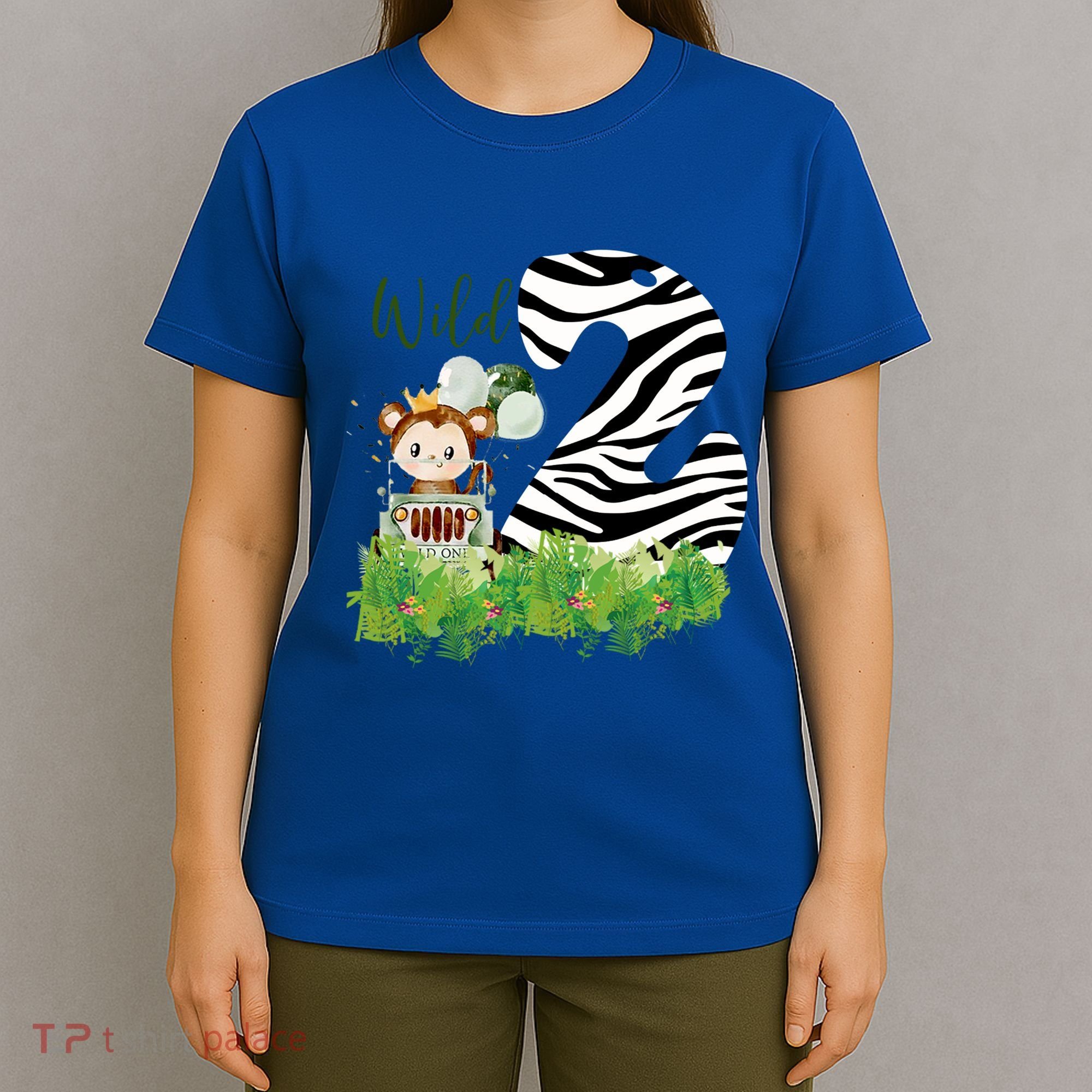 Im Wild And 2 Zoo Theme Birthday Safari Jungle Animal T-Shirt