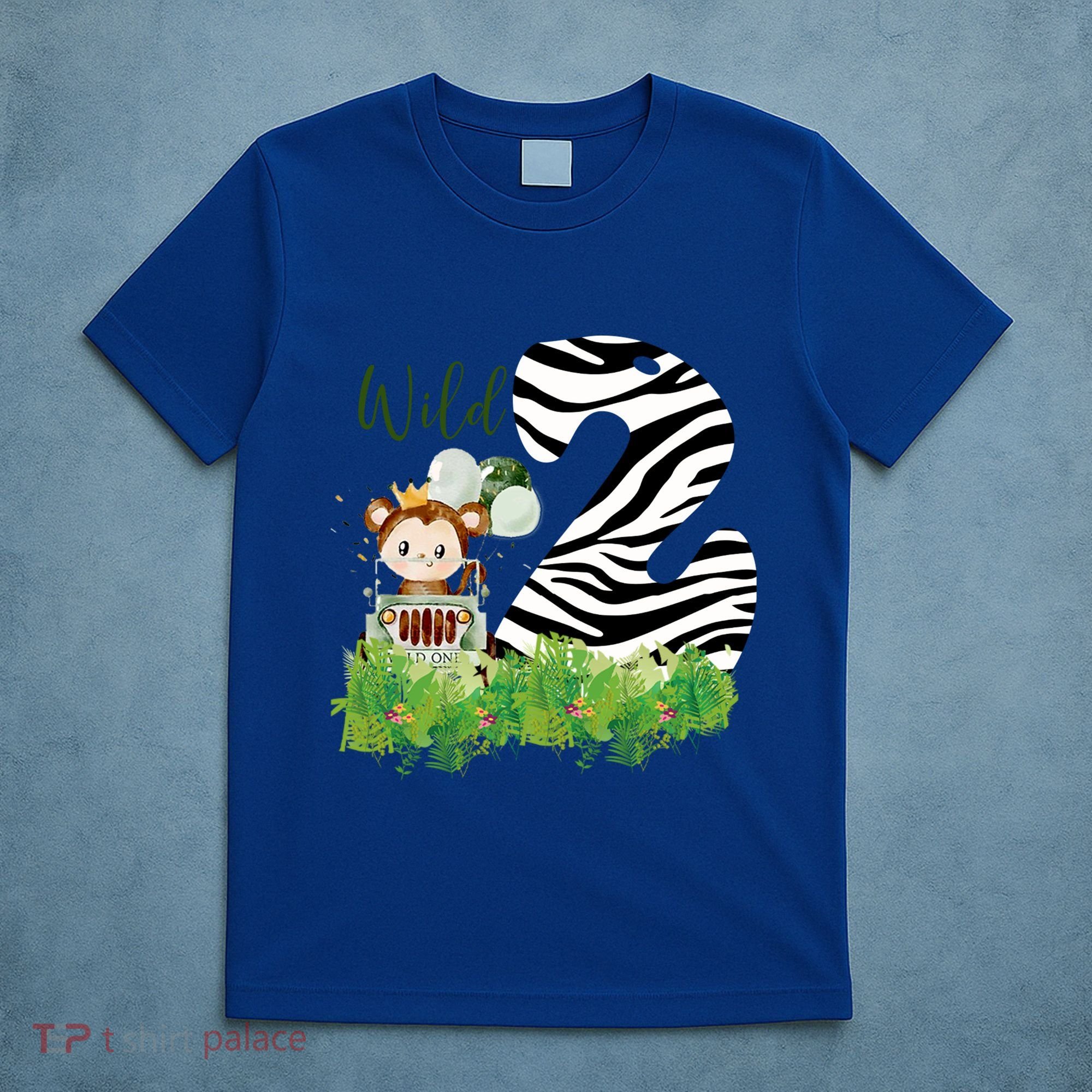 Im Wild And 2 Zoo Theme Birthday Safari Jungle Animal T-Shirt