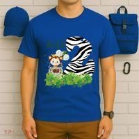 Im Wild And 2 Zoo Theme Birthday Safari Jungle Animal T-Shirt thumb 6