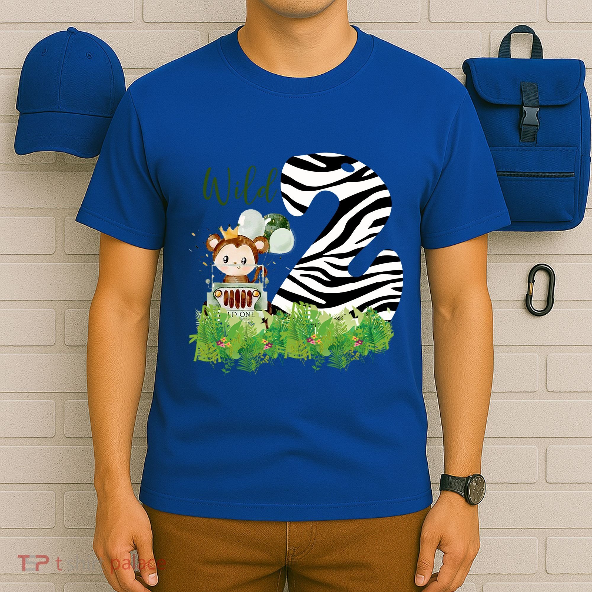 Im Wild And 2 Zoo Theme Birthday Safari Jungle Animal T-Shirt