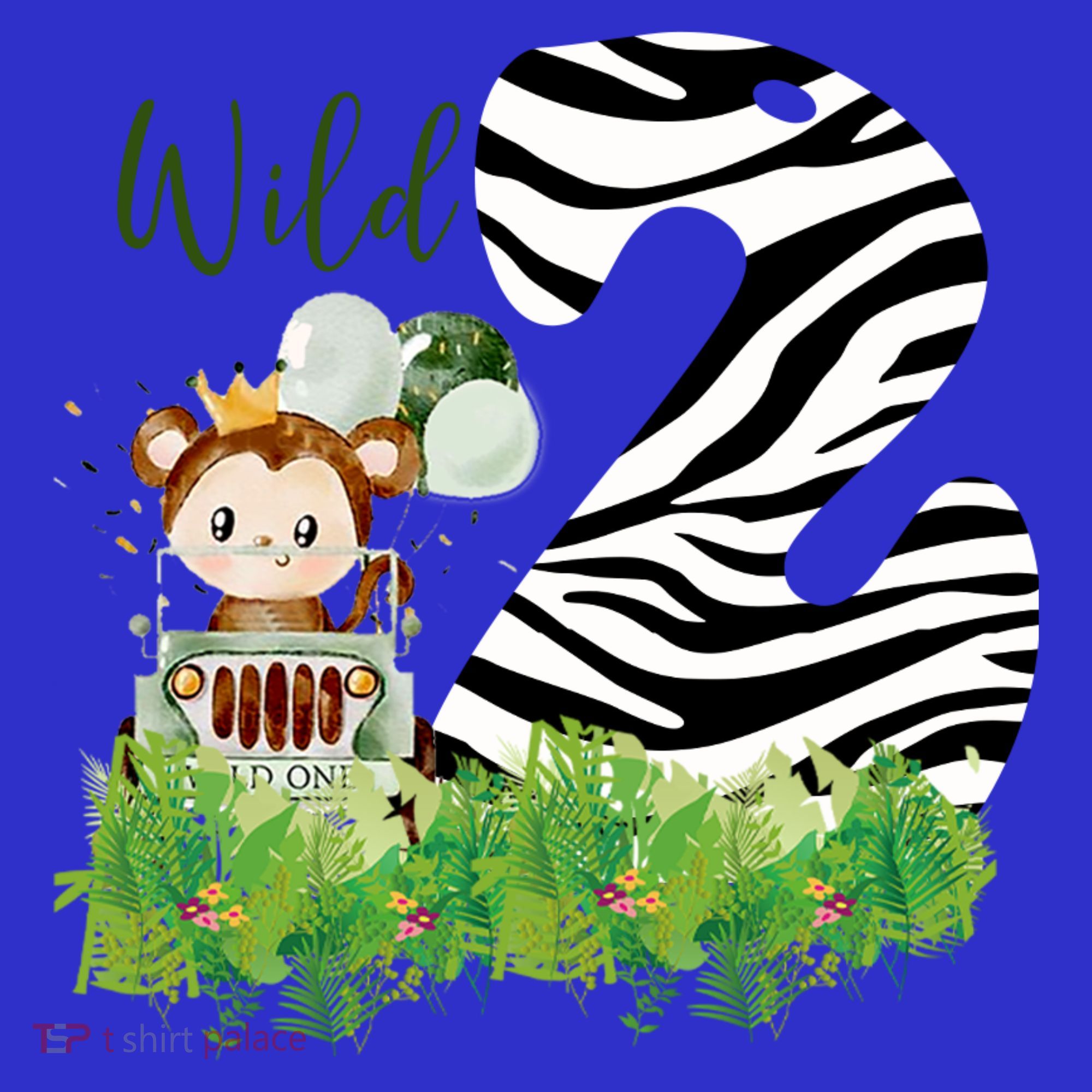 Im Wild And 2 Zoo Theme Birthday Safari Jungle Animal T-Shirt