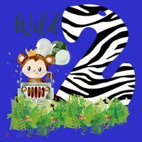Im Wild And 2 Zoo Theme Birthday Safari Jungle Animal Women's Tank Top thumb 5