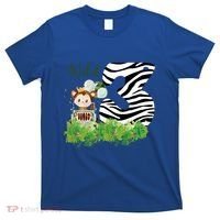 Im Wild And 3 Zoo Theme Birthday Safari Jungle Animal T-Shirt thumb 0