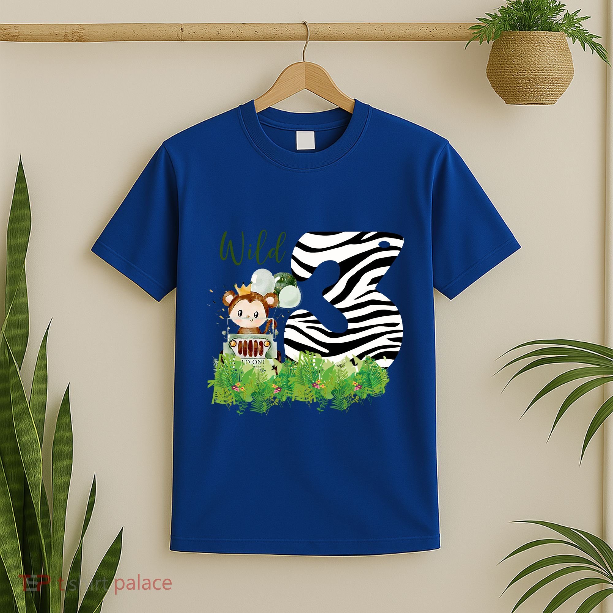 Im Wild And 3 Zoo Theme Birthday Safari Jungle Animal T-Shirt