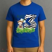 Im Wild And 3 Zoo Theme Birthday Safari Jungle Animal T-Shirt thumb 3